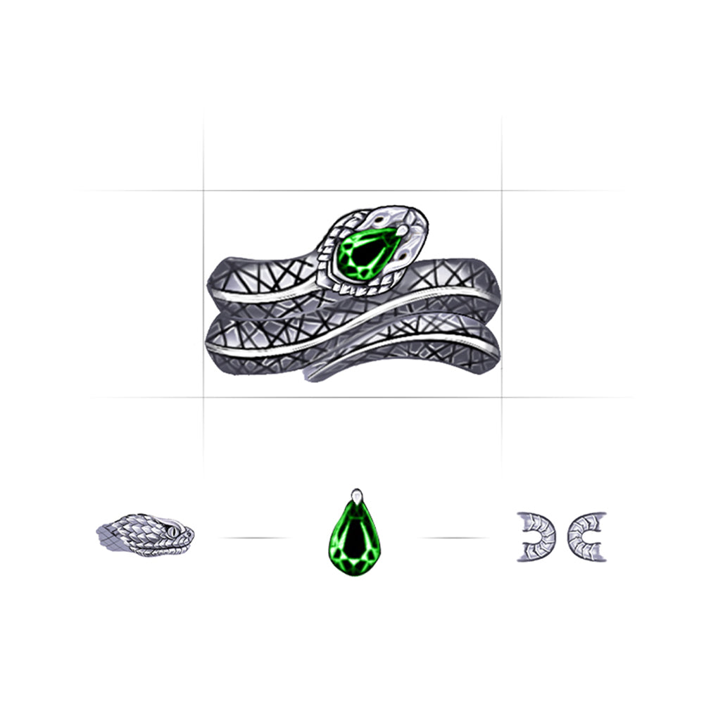 Twisting Spirit Snake Ring