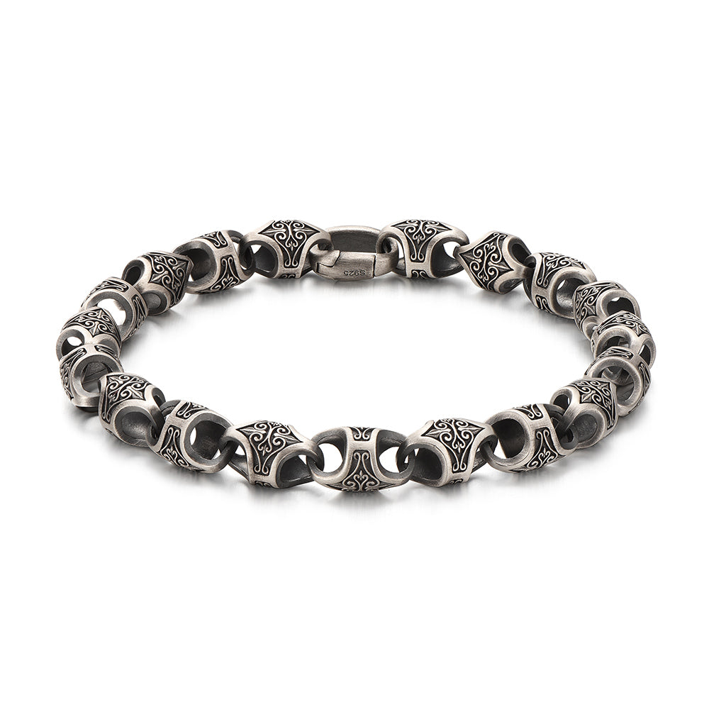 Vintage Baroque Curly Leaf Bracelet