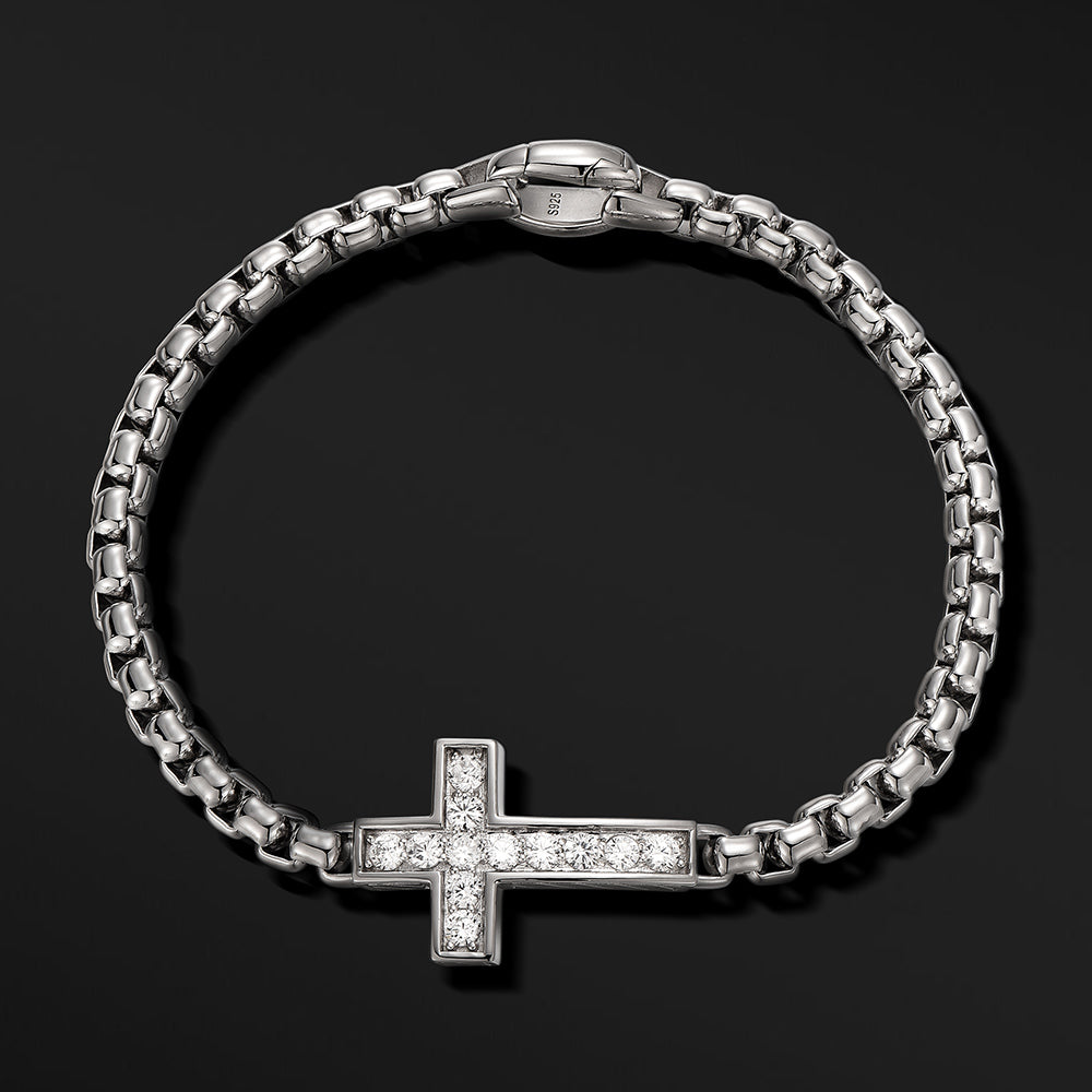 Cross Box Chain Bracelet