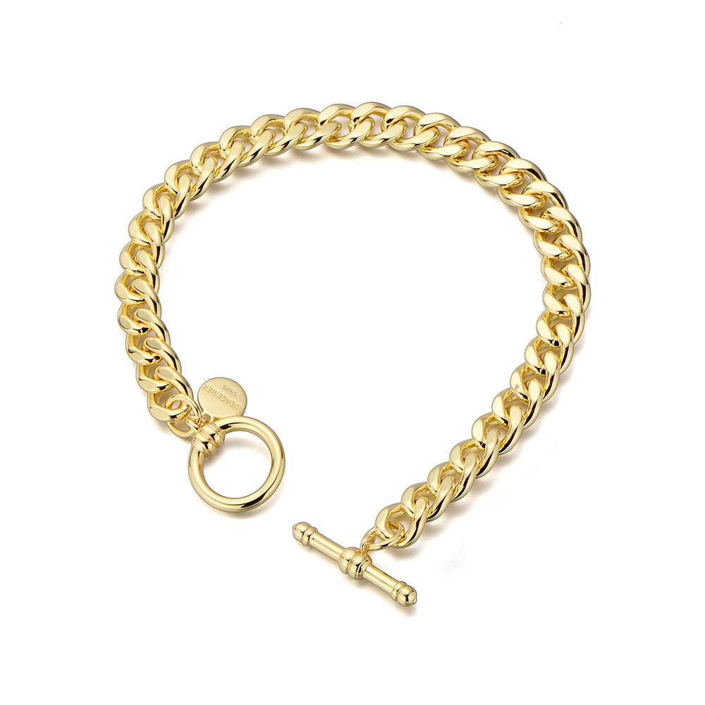 8mm Cuban Link Bracelet w/Toggle Clasp