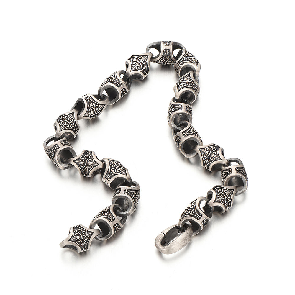 Vintage Baroque Curly Leaf Bracelet