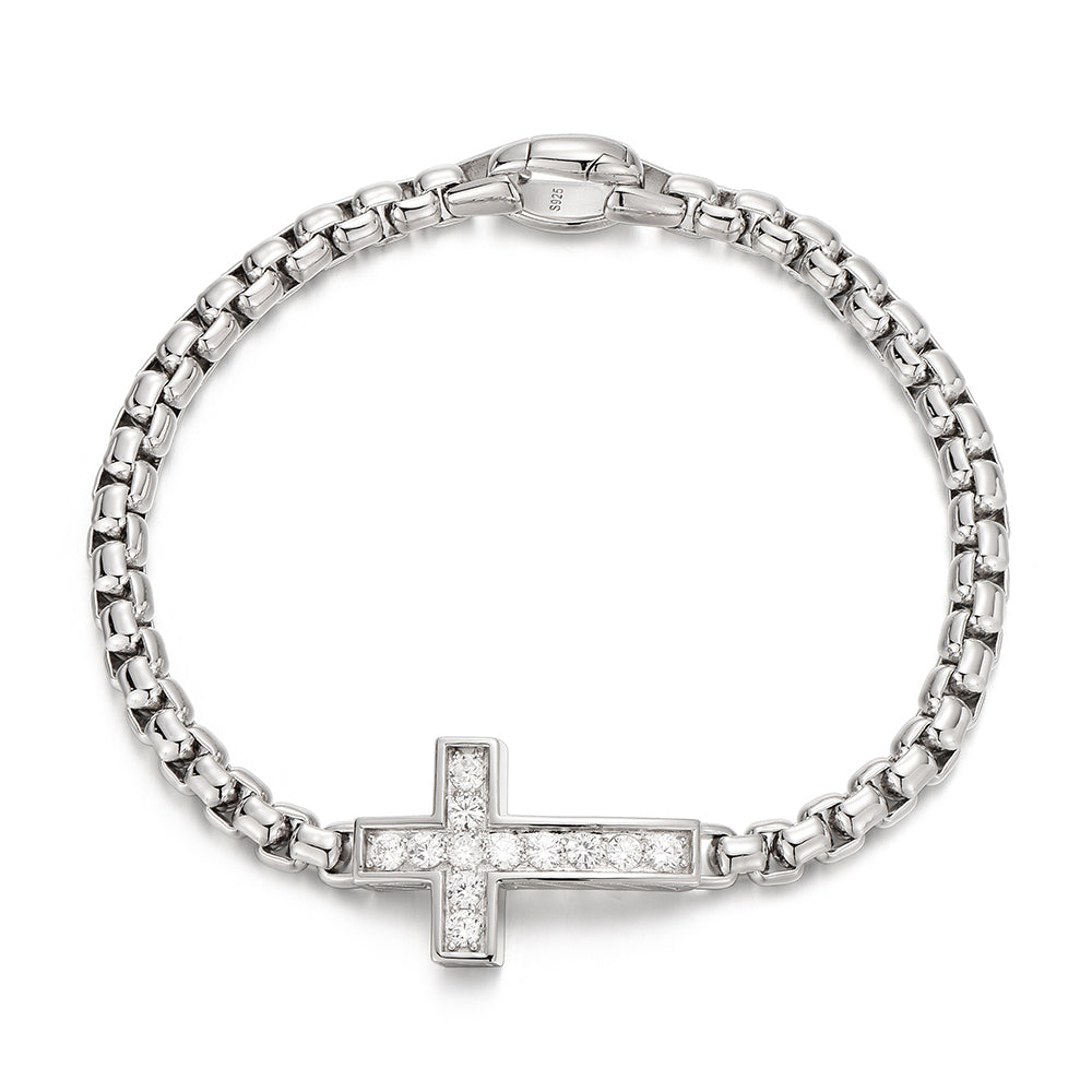 Cross Box Chain Bracelet