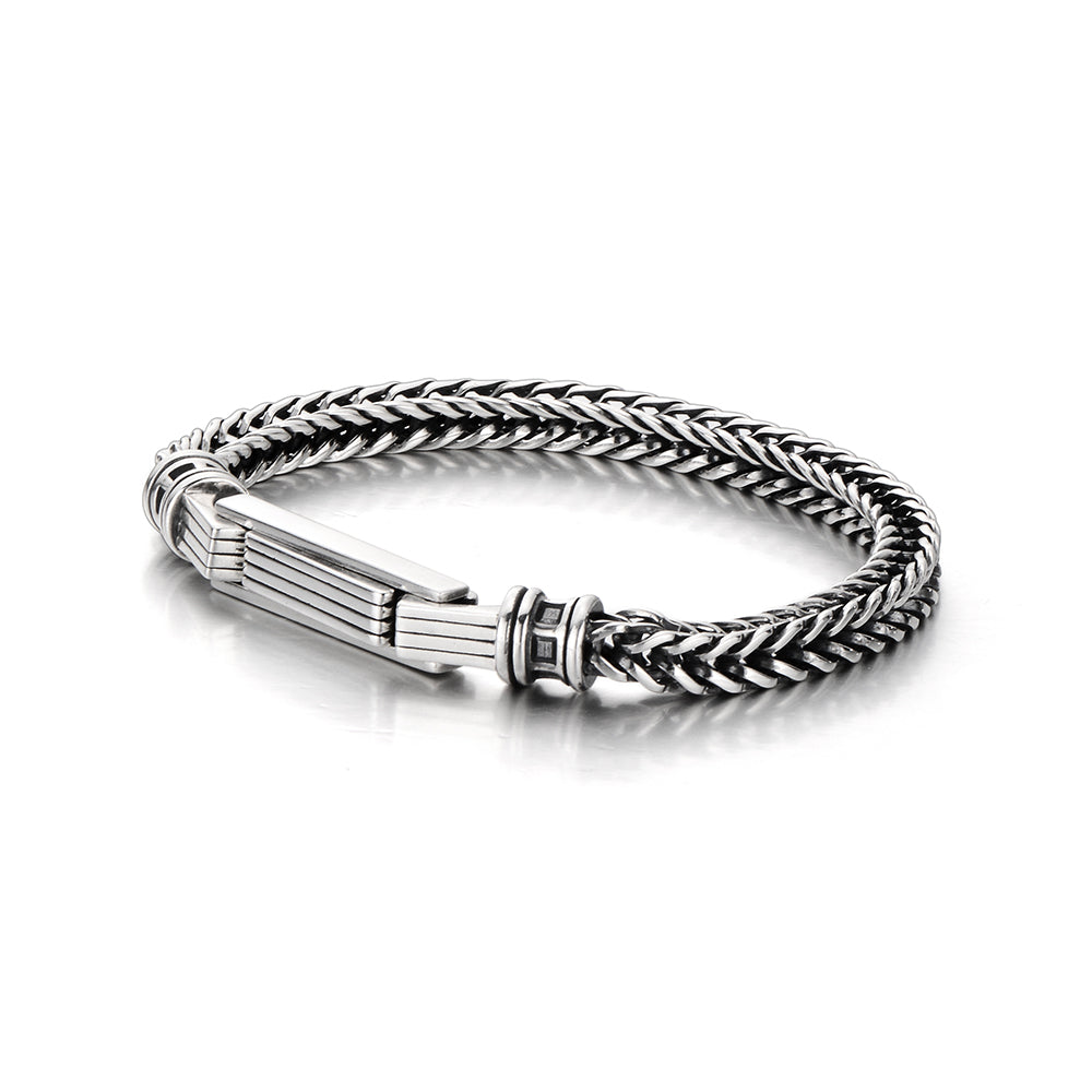 Vintage Buckle Braided Bracelet
