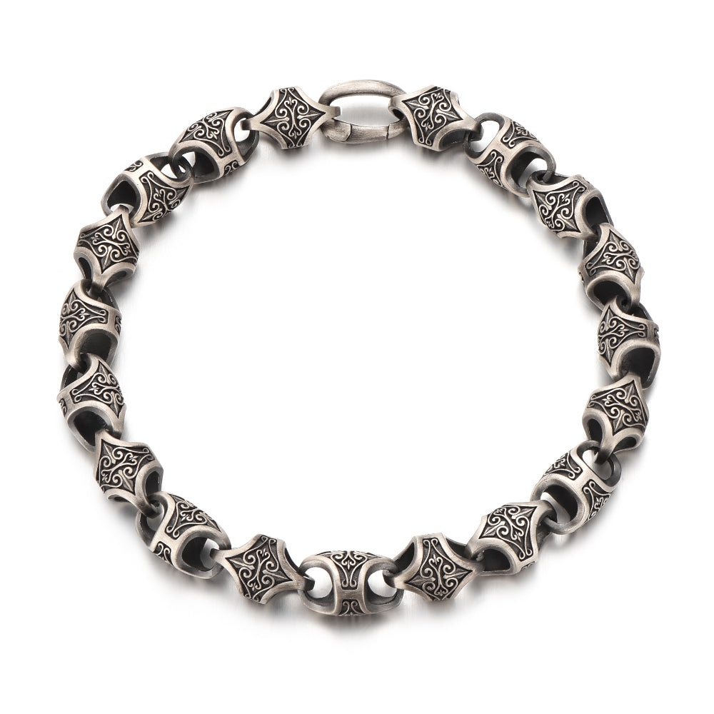 Vintage Baroque Curly Leaf Bracelet