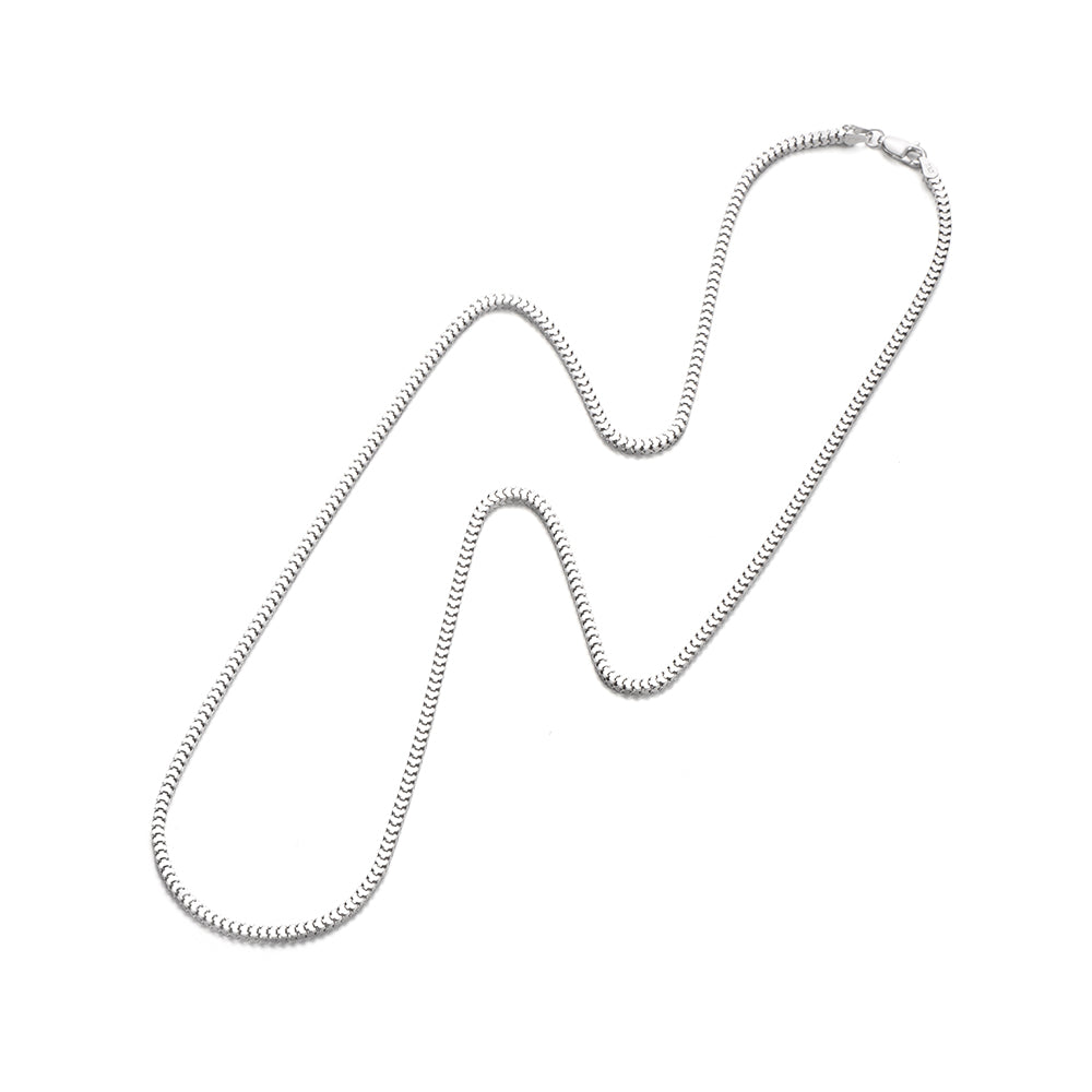 2.5mm Sterling Silver Snake Bone Chain