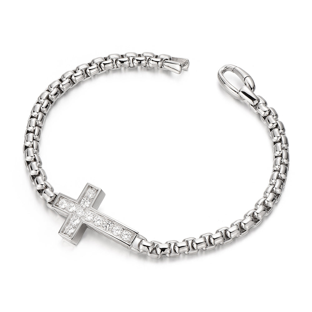 Cross Box Chain Bracelet