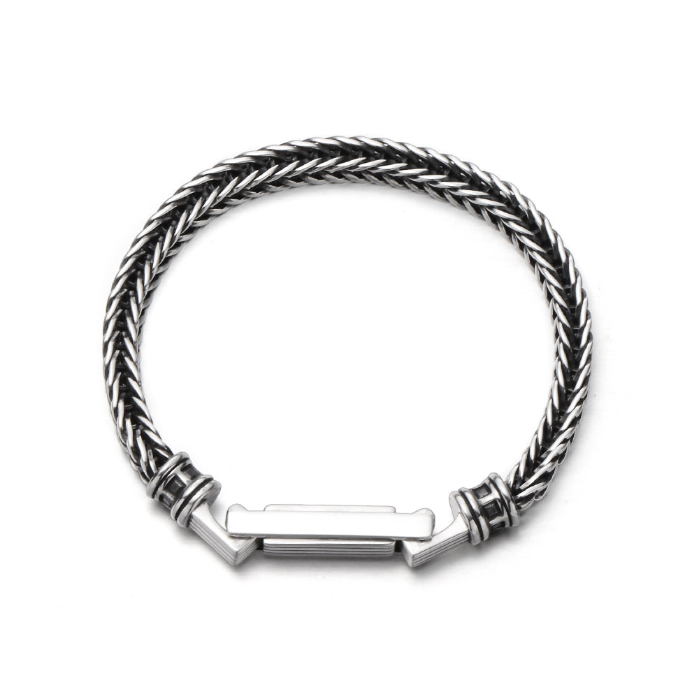 Vintage Buckle Braided Bracelet