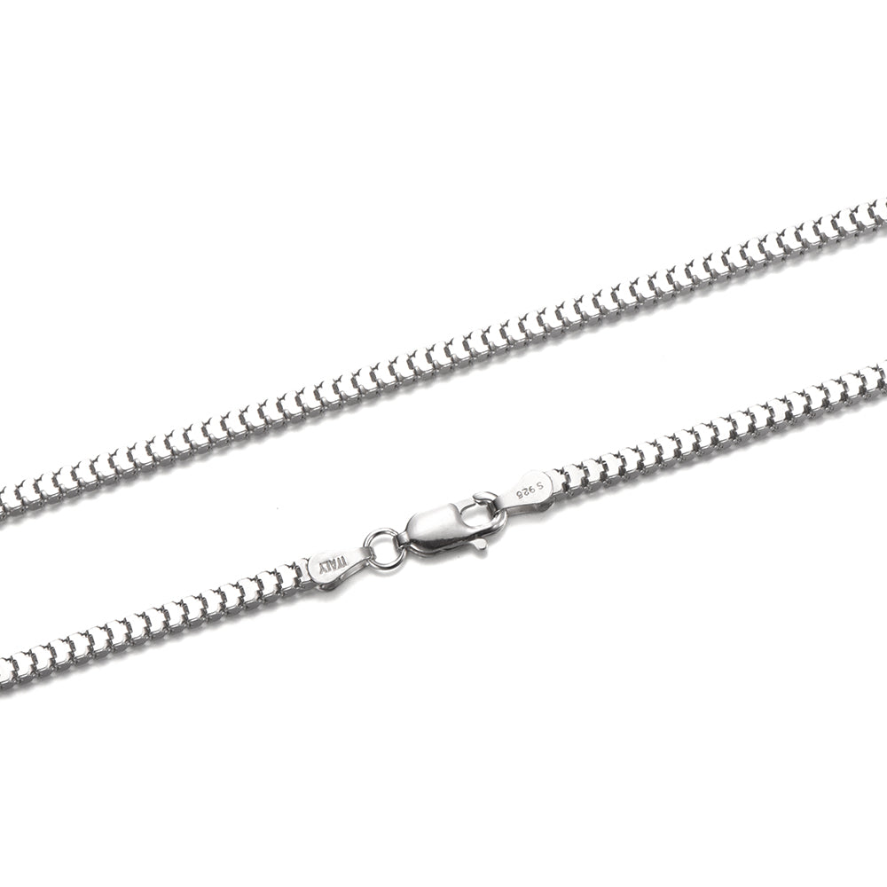 2.5mm Sterling Silver Snake Bone Chain