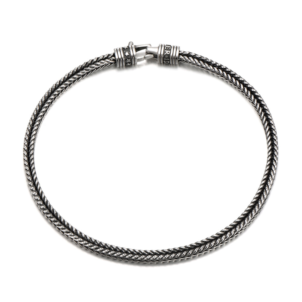Vintage Sterling Silver Braided Bracelet