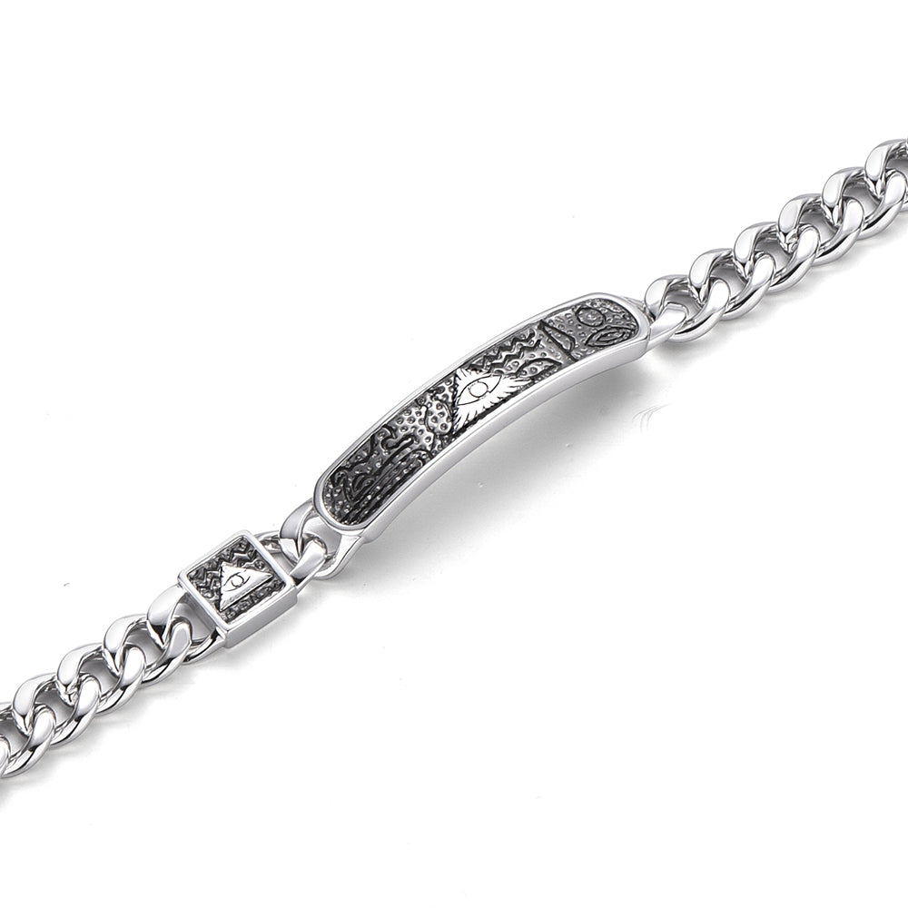 Vintage Eye Of God Cuban Link Bracelet