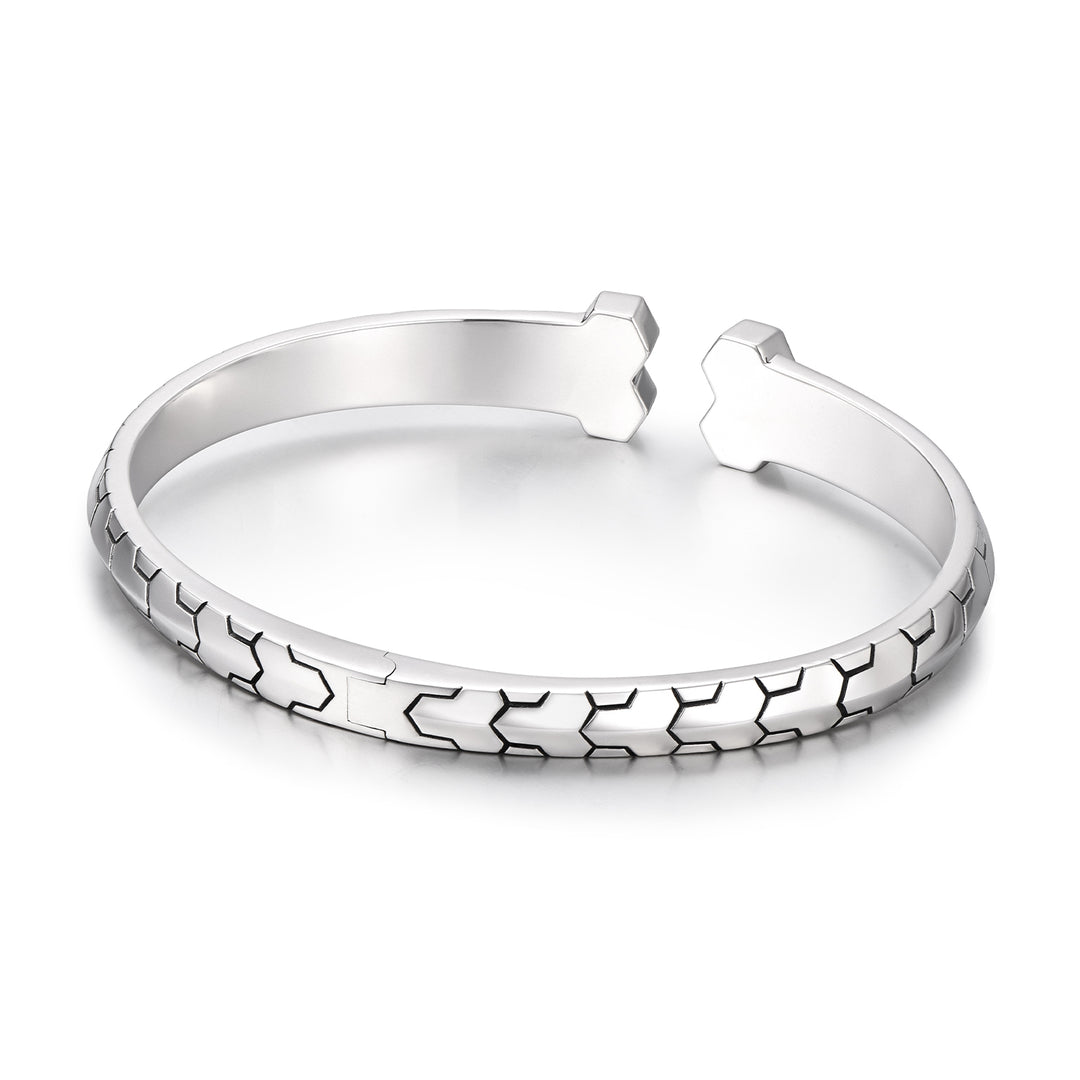 Versatile Black Onyx Bangle Bracelet