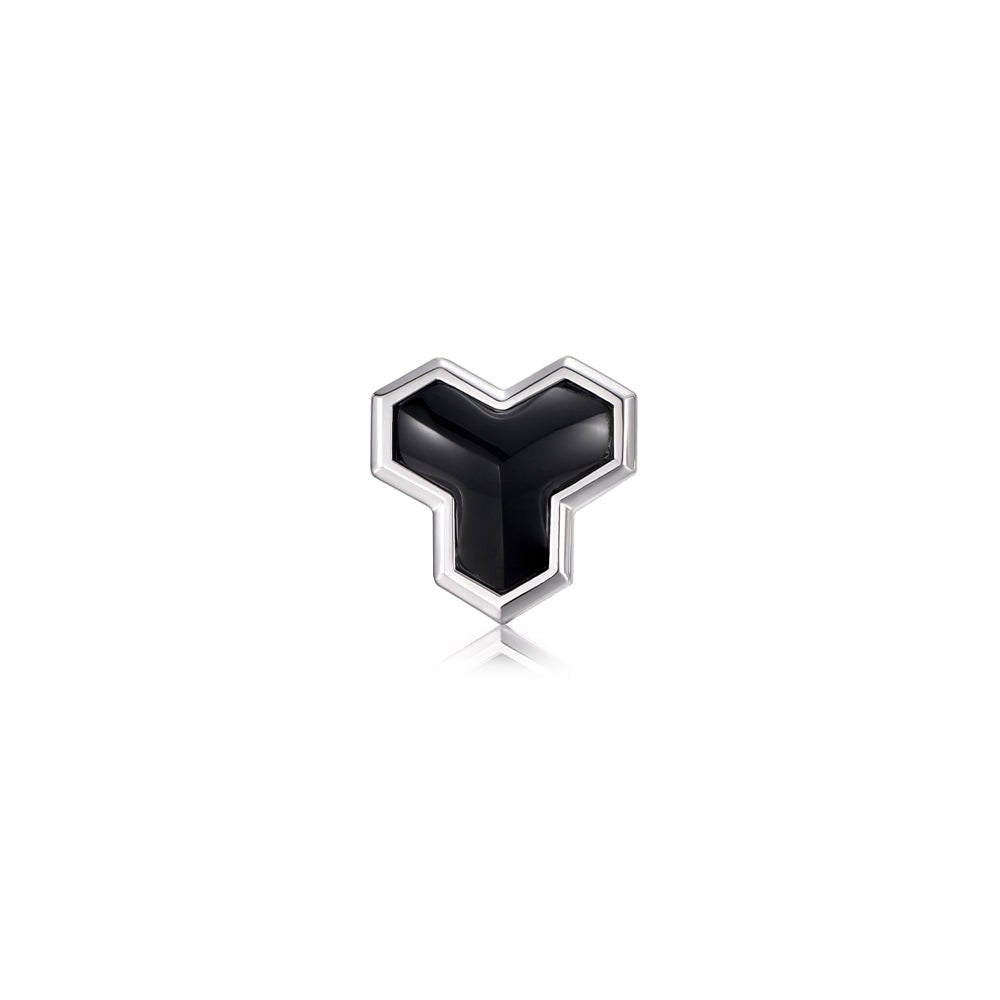 Versatile Black Onyx Armor Stud Earrings