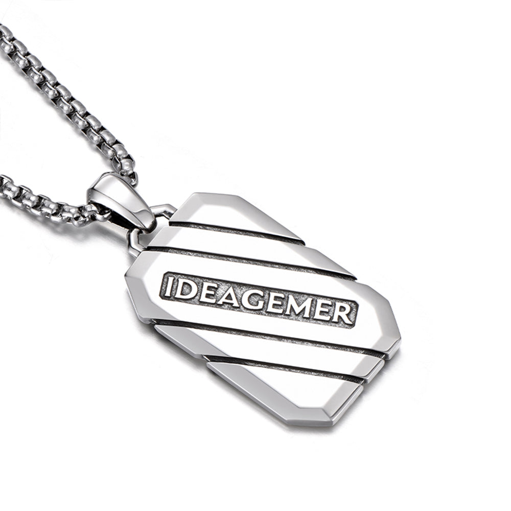 Heavy Armor Dog Tag Pendant