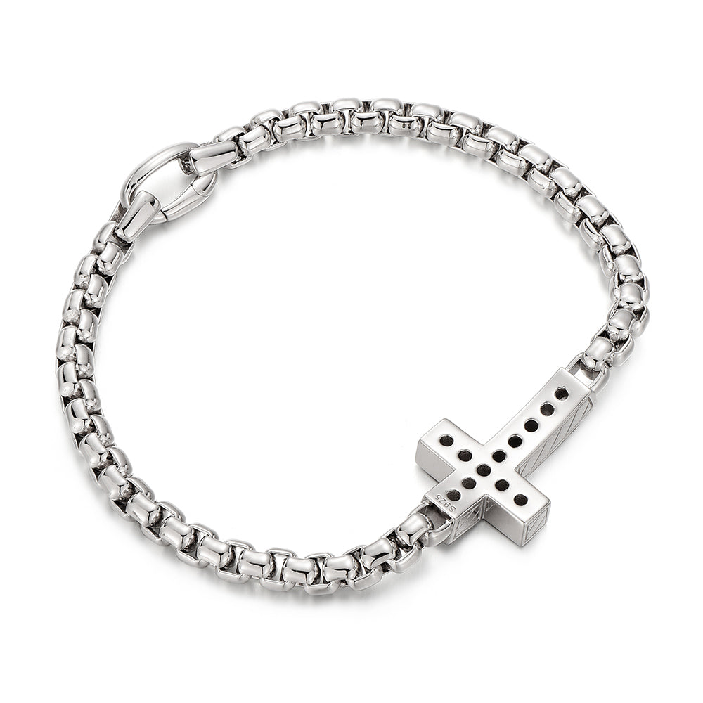 Cross Box Chain Bracelet
