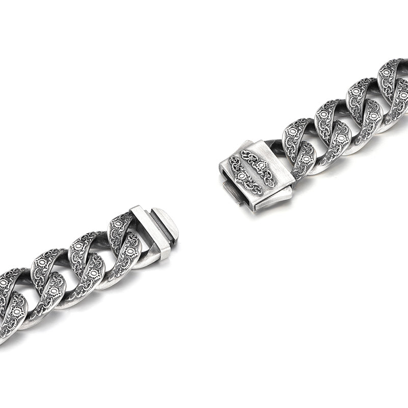 Vintage Beast Totem Cuban Link Bracelet-Lion/Tiger/Wolf