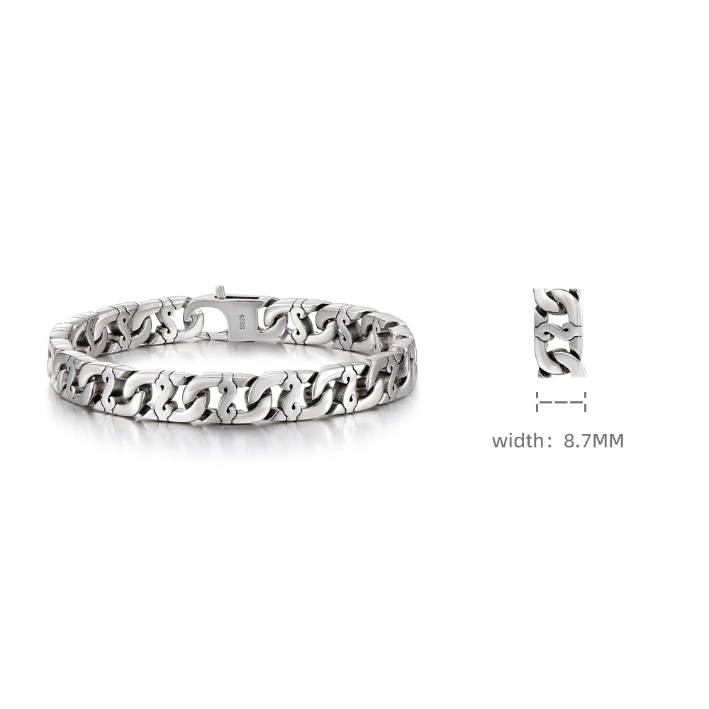9mm Dollar Cuban Link Bracelet