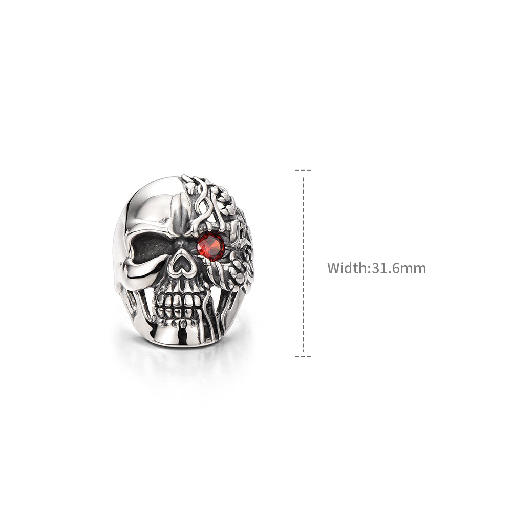 Vintage Clicker Skull Ring