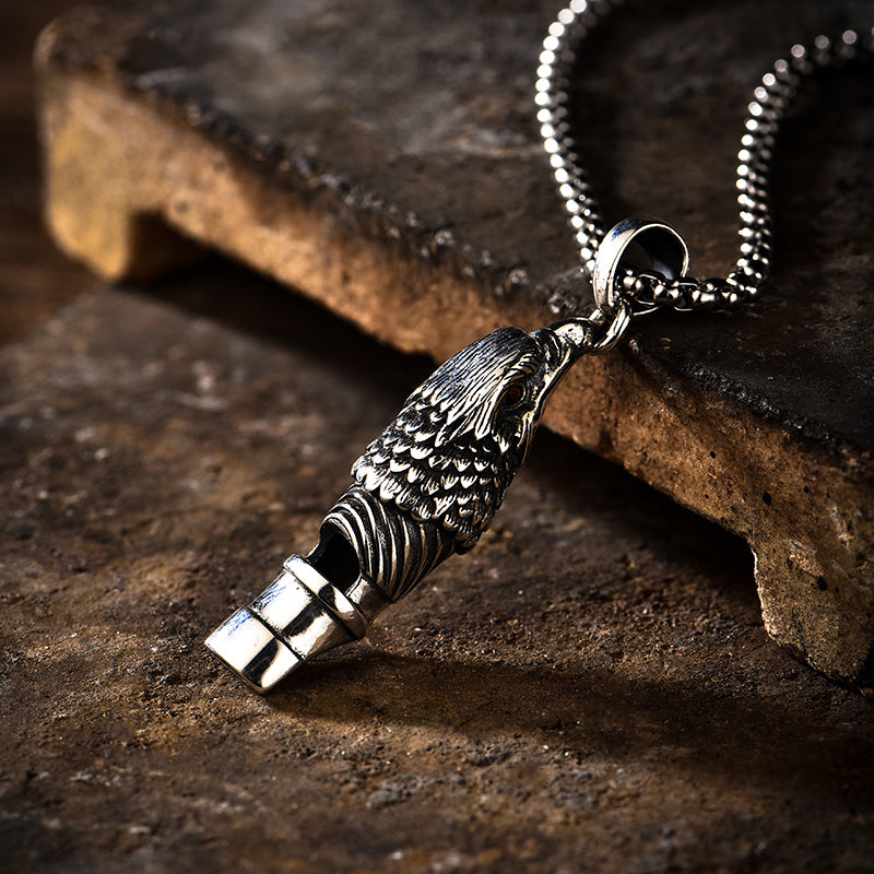 Vintage Eagle Whistle Pendant