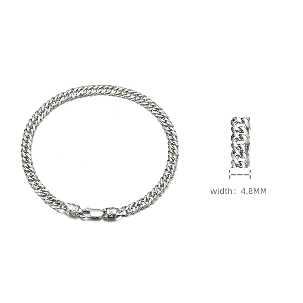 5mm Curb Cuban Link Bracelet