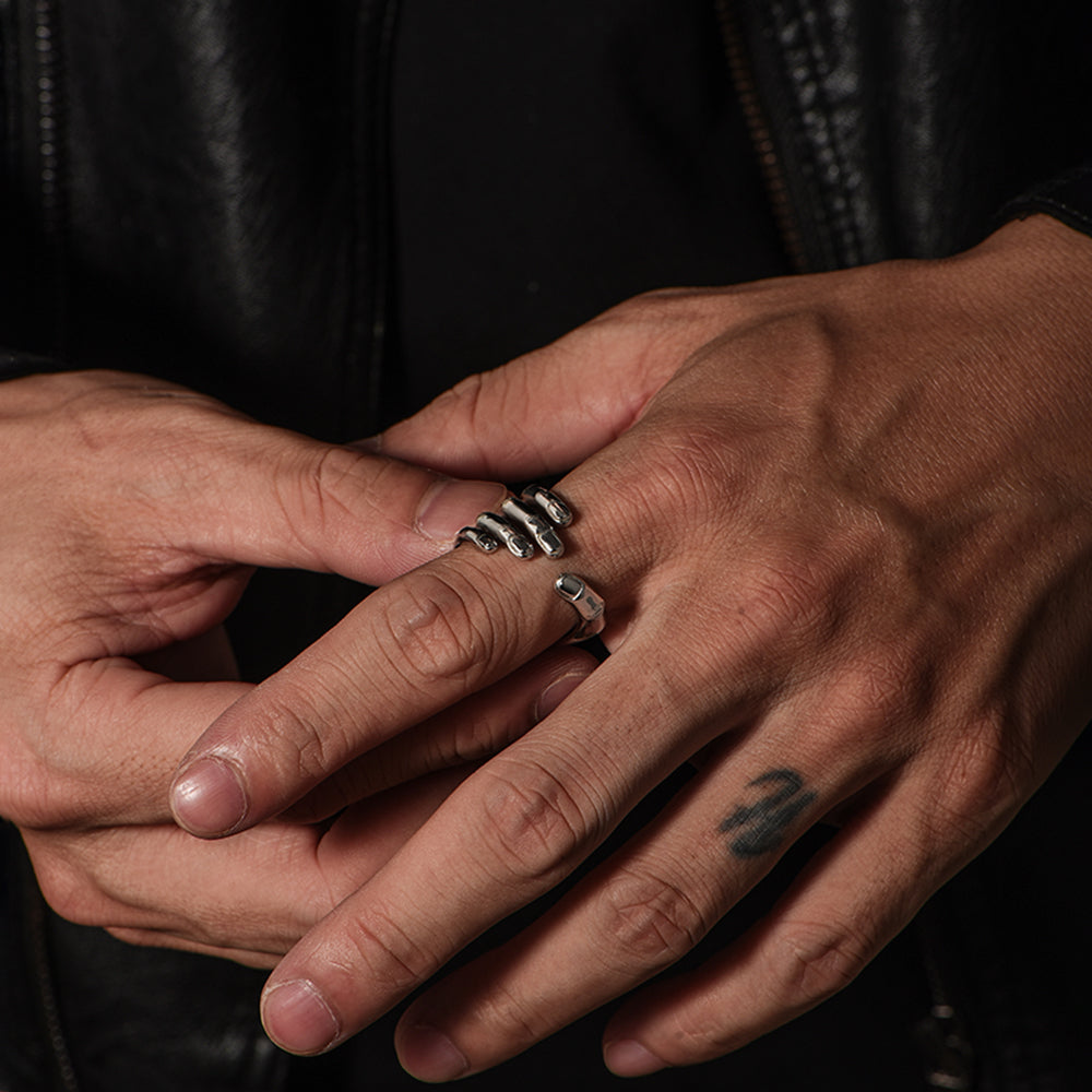 Holding Hand Surreal Palm Ring