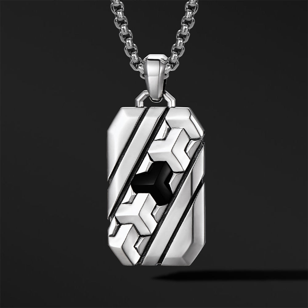 Heavy Armor Dog Tag Pendant