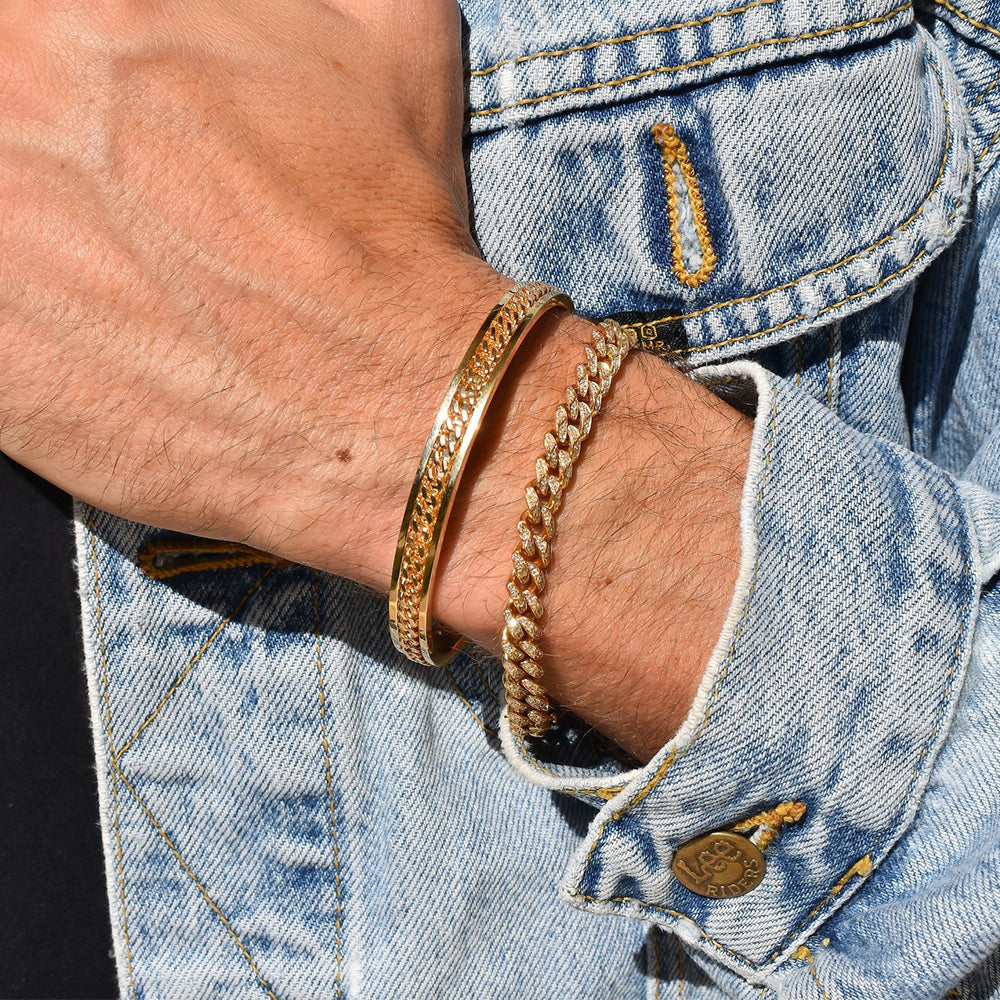 8mm Iced Out Cuban Link Bracelet