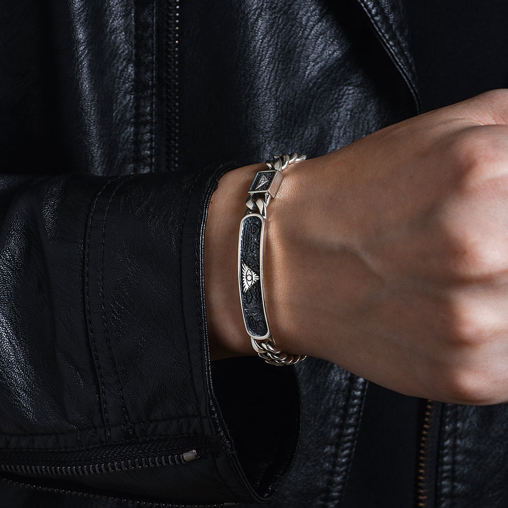 Vintage Eye Of God Cuban Link Bracelet