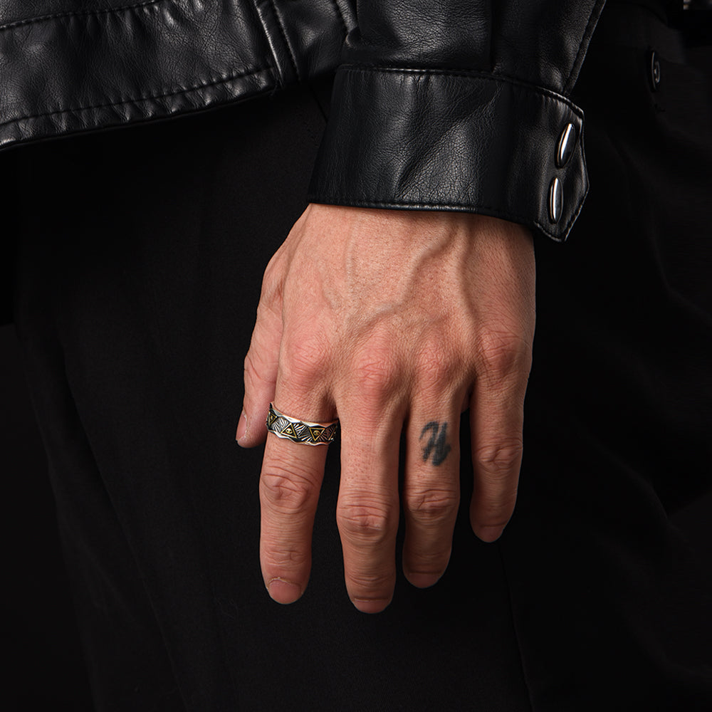 Vintage All Seeing Eye Ring Band
