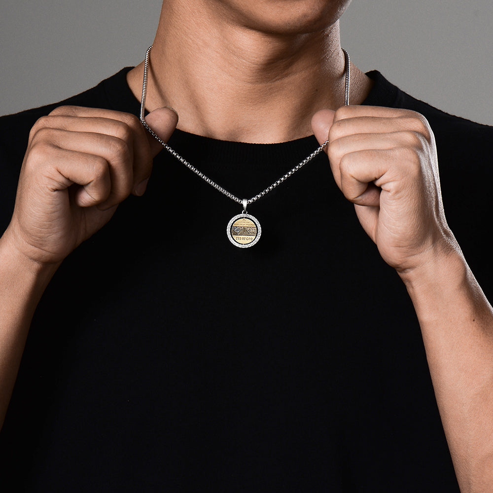 Eye of Pyramid Rotatable Pendant