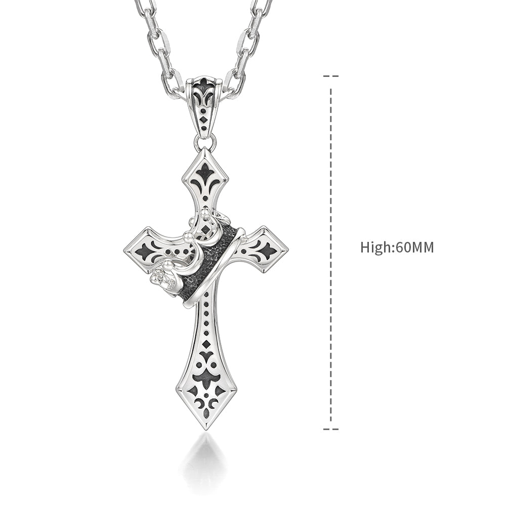 Cross & Crown Pendant