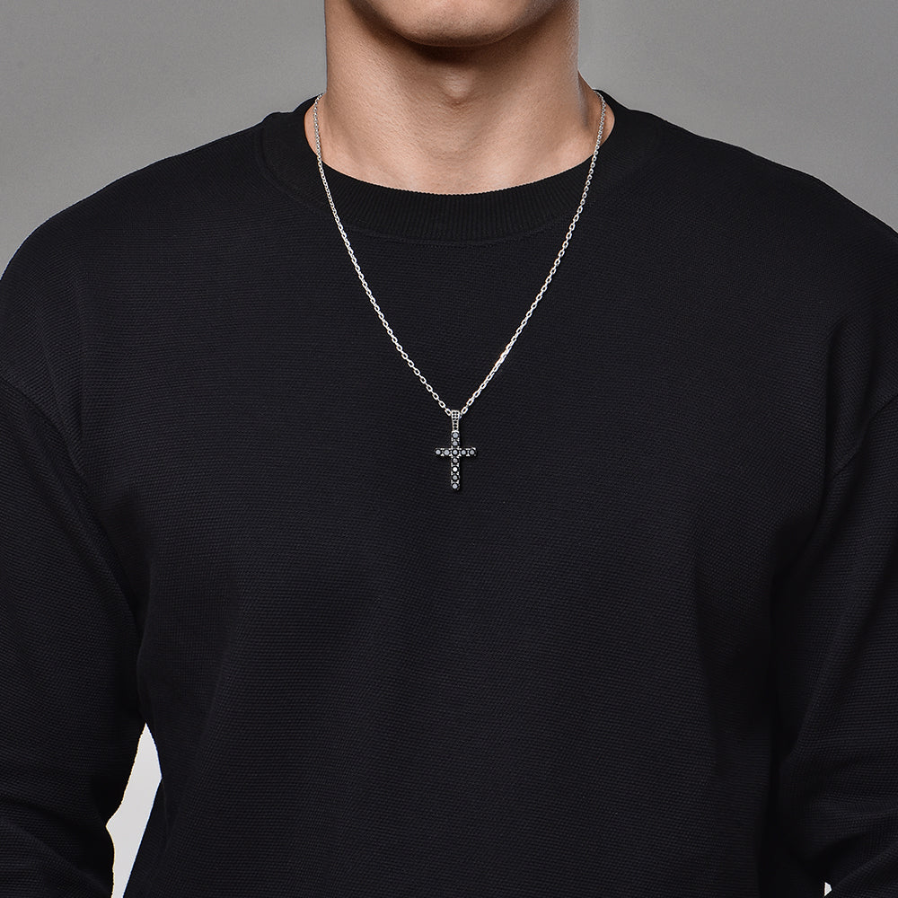 Iced Out Cross Pendant