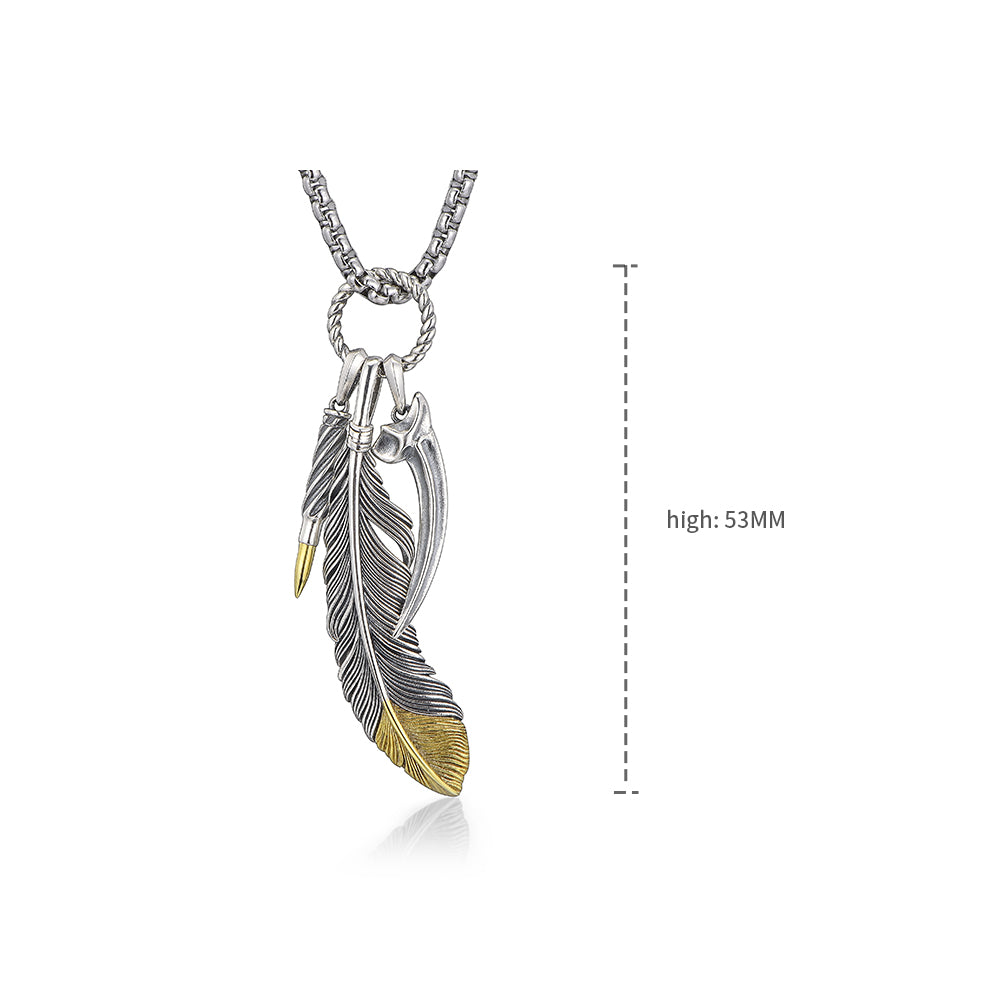 Vintage Wilds Feather Pendant