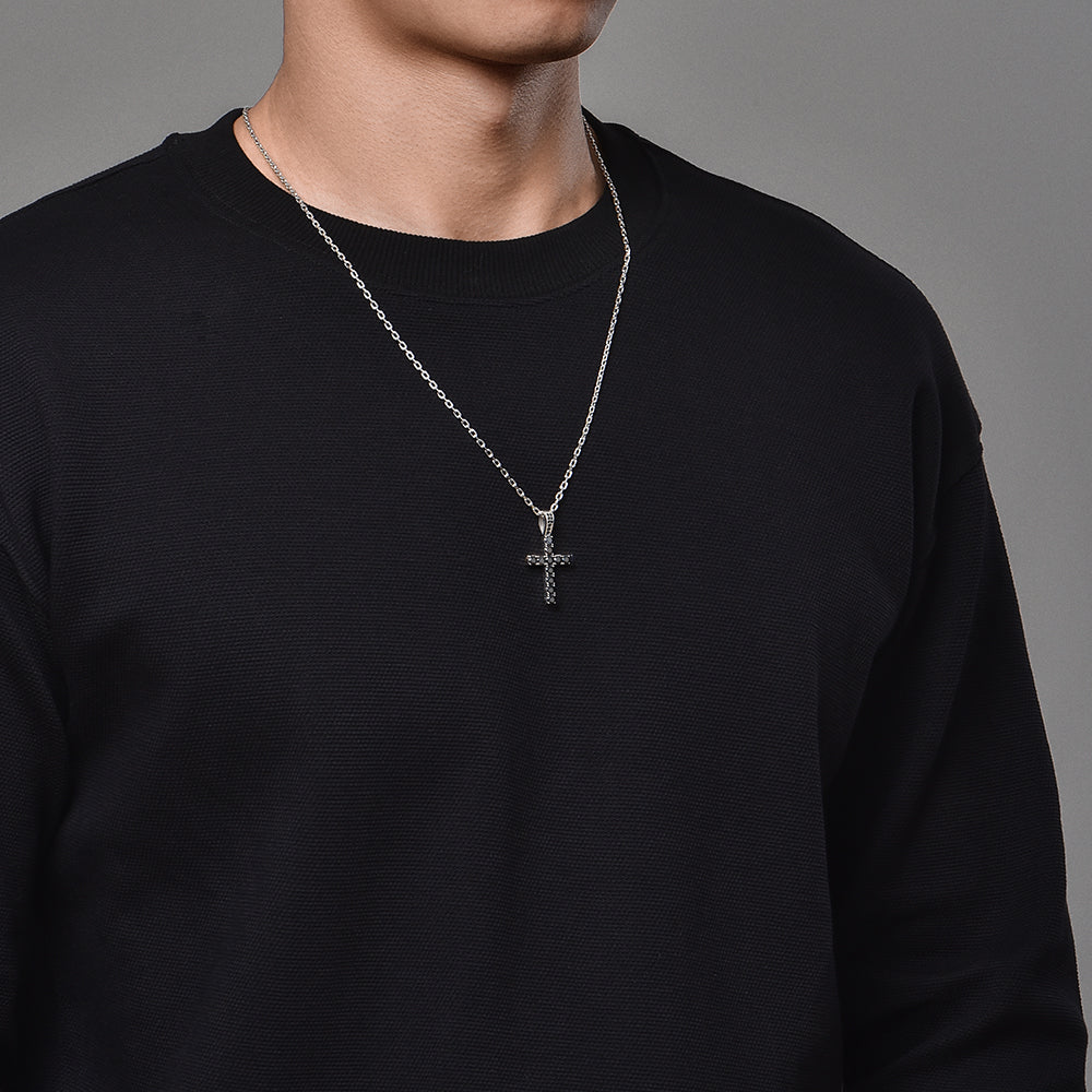 Iced Out Cross Pendant