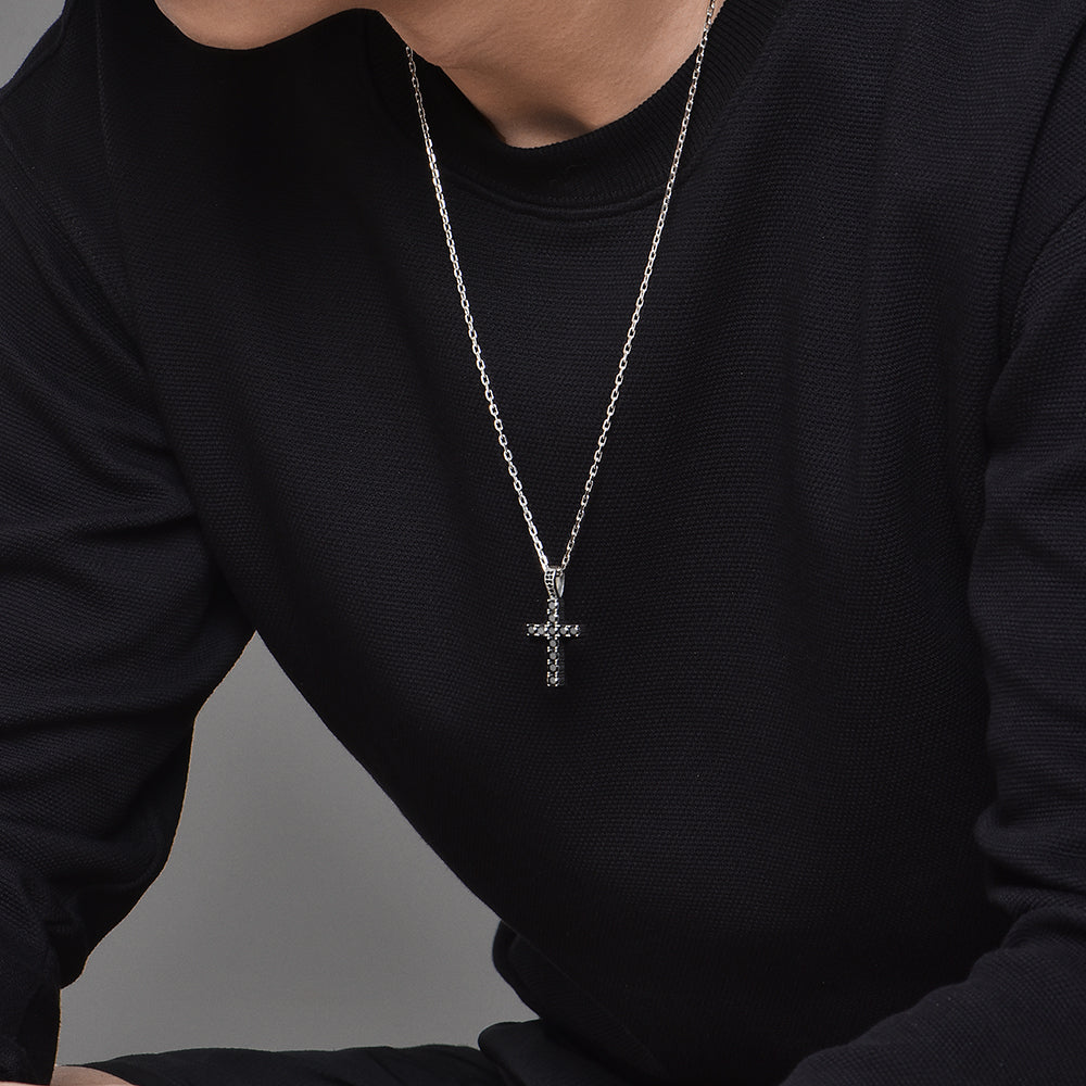 Iced Out Cross Pendant