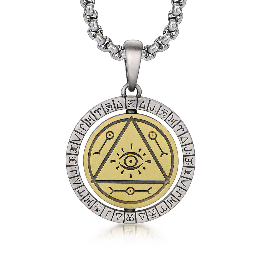 Eye of Pyramid Rotatable Pendant