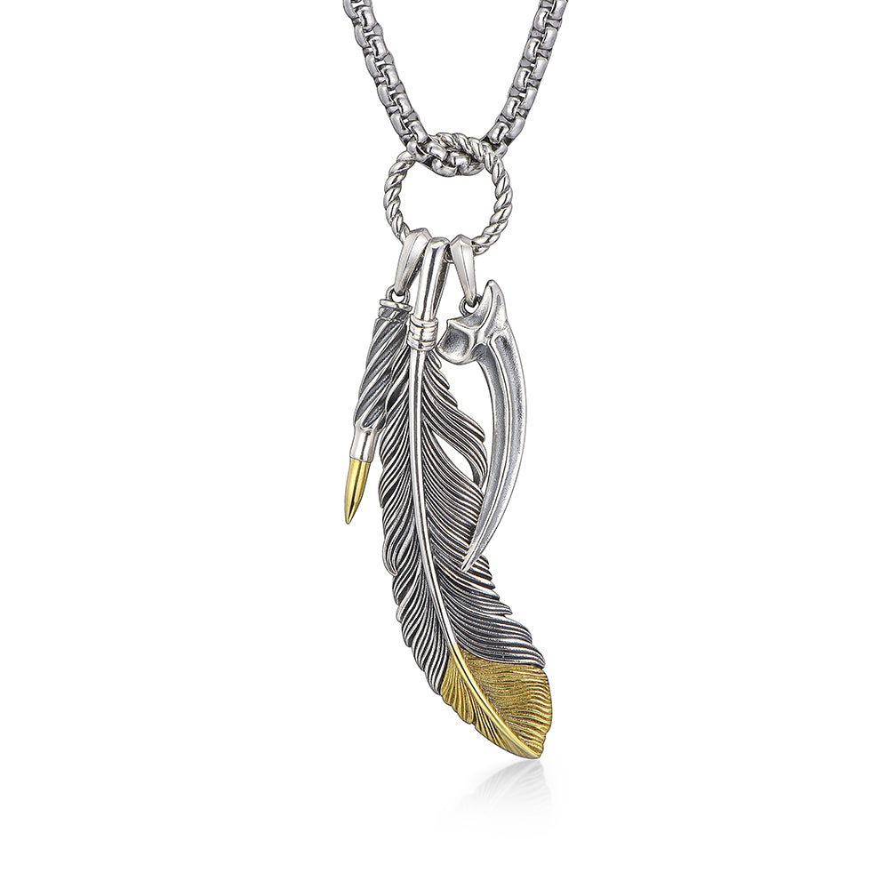 Vintage Wilds Feather Pendant