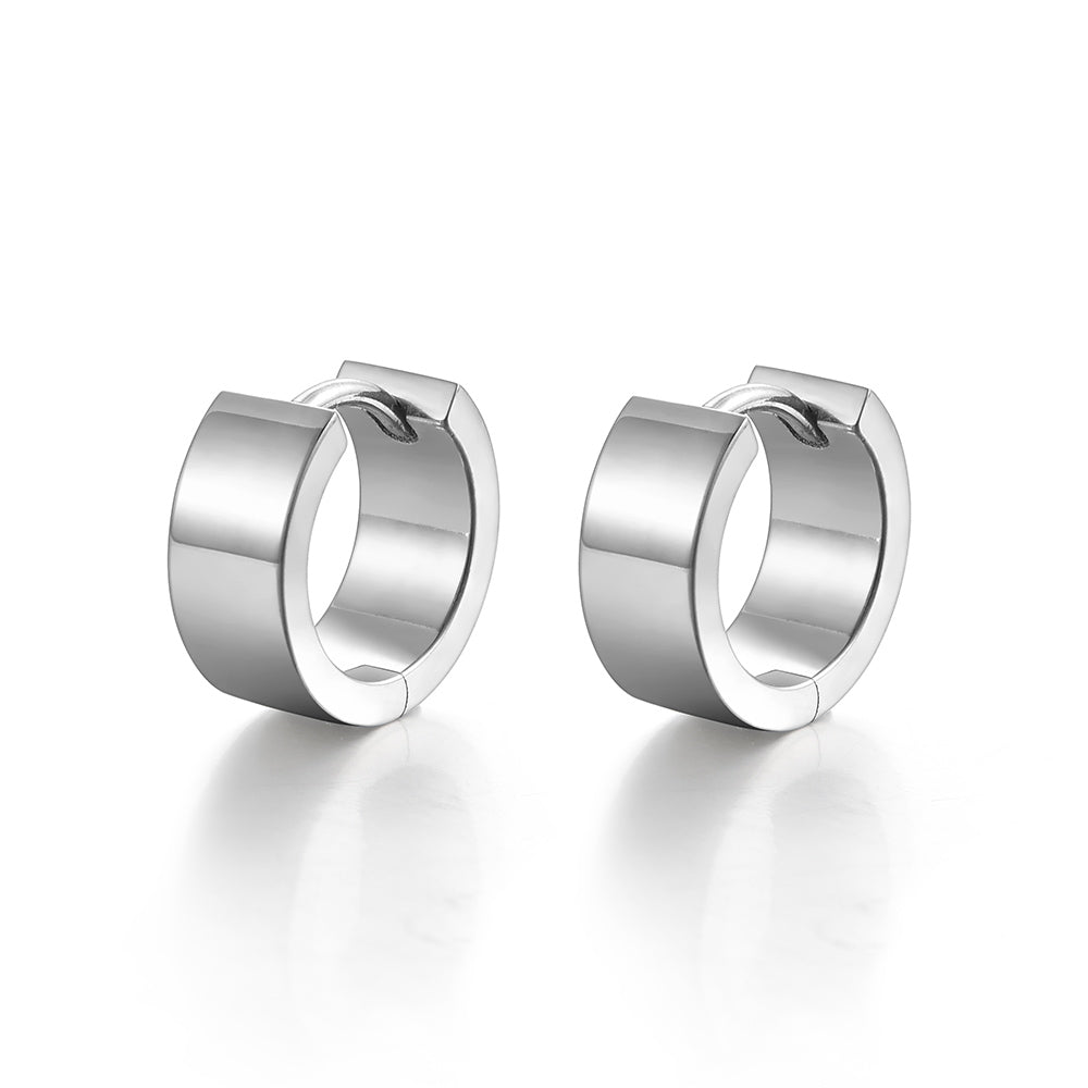 Sterling Silver Huggie Hoop Earrings