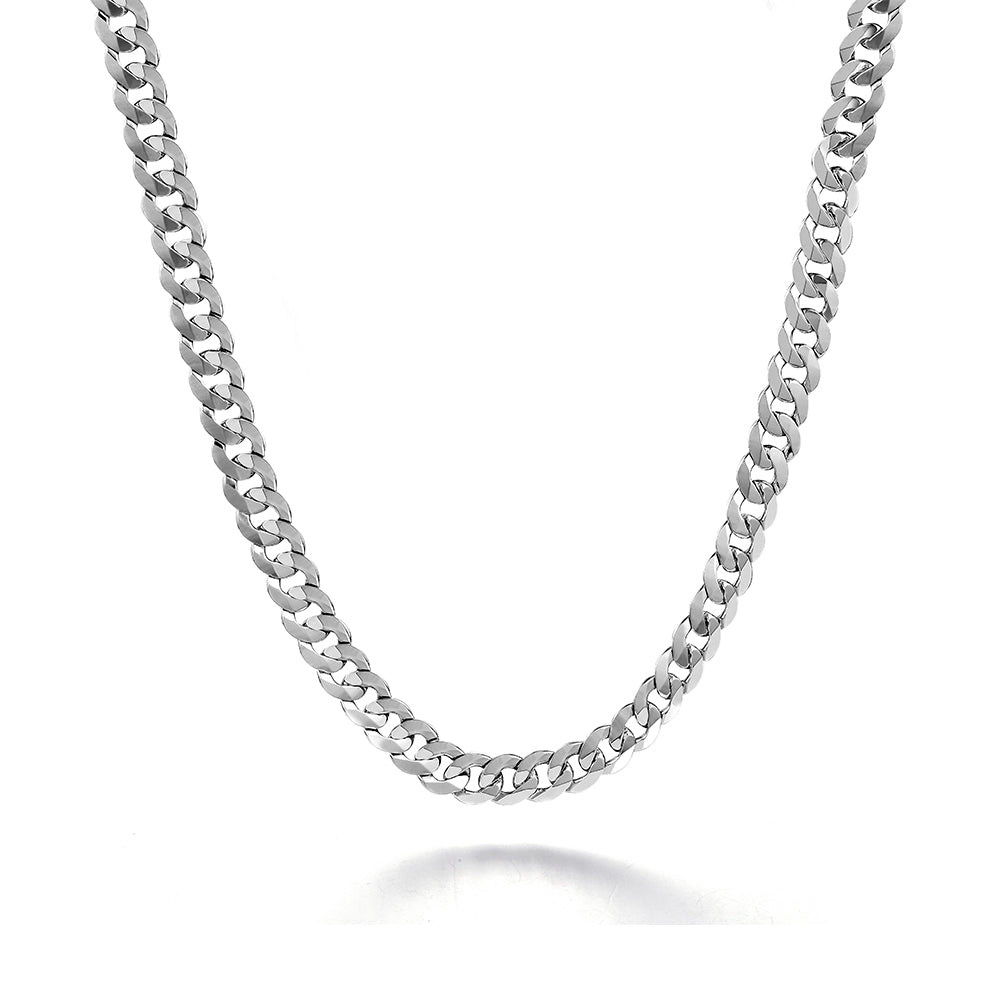 9mm Miami Sterling Silver Cuban Link Chain