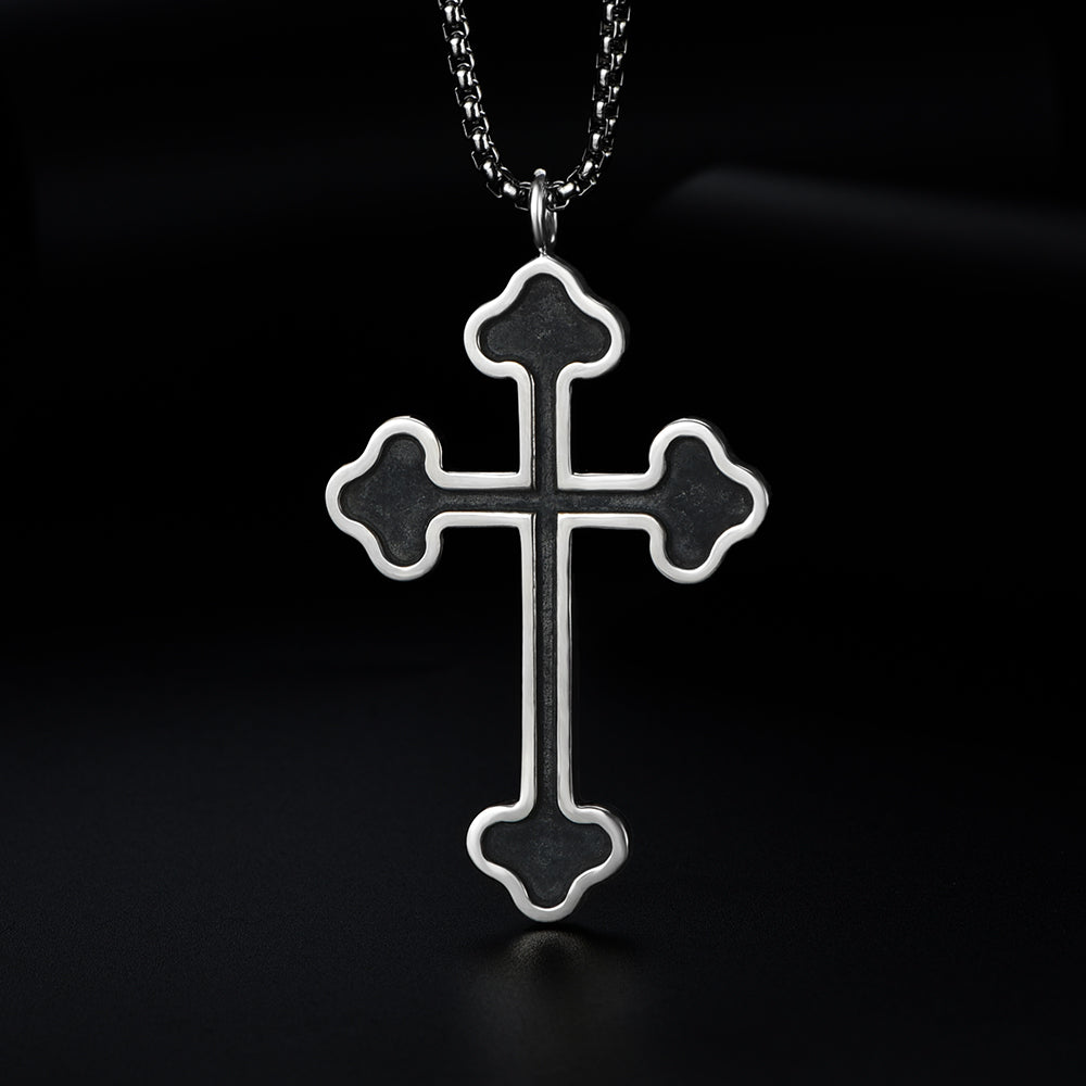 Black Latin Cross Pendant