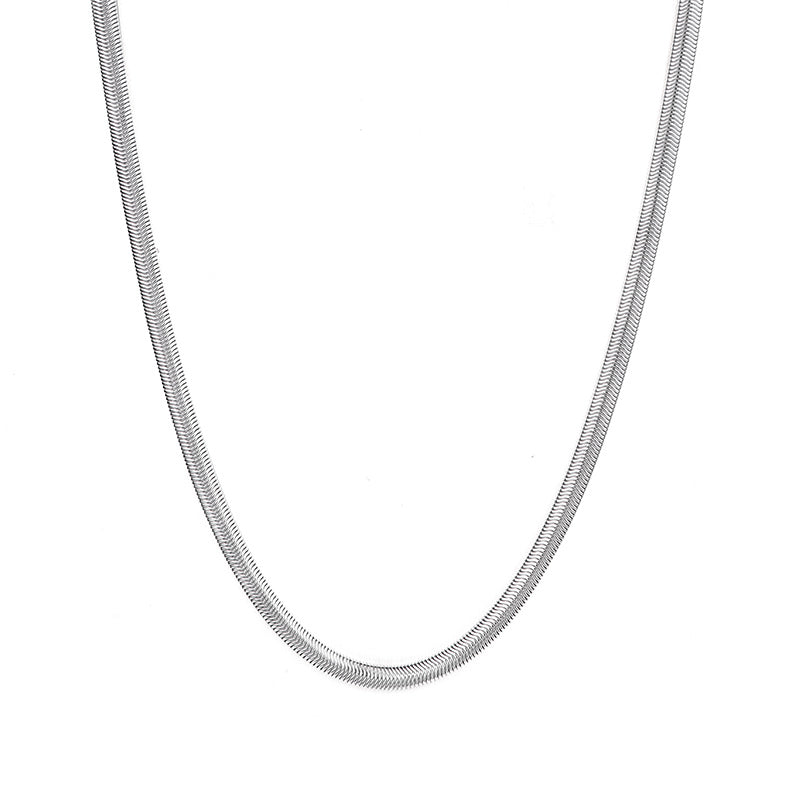 4mm Sterling Silver Snake Bone Chain