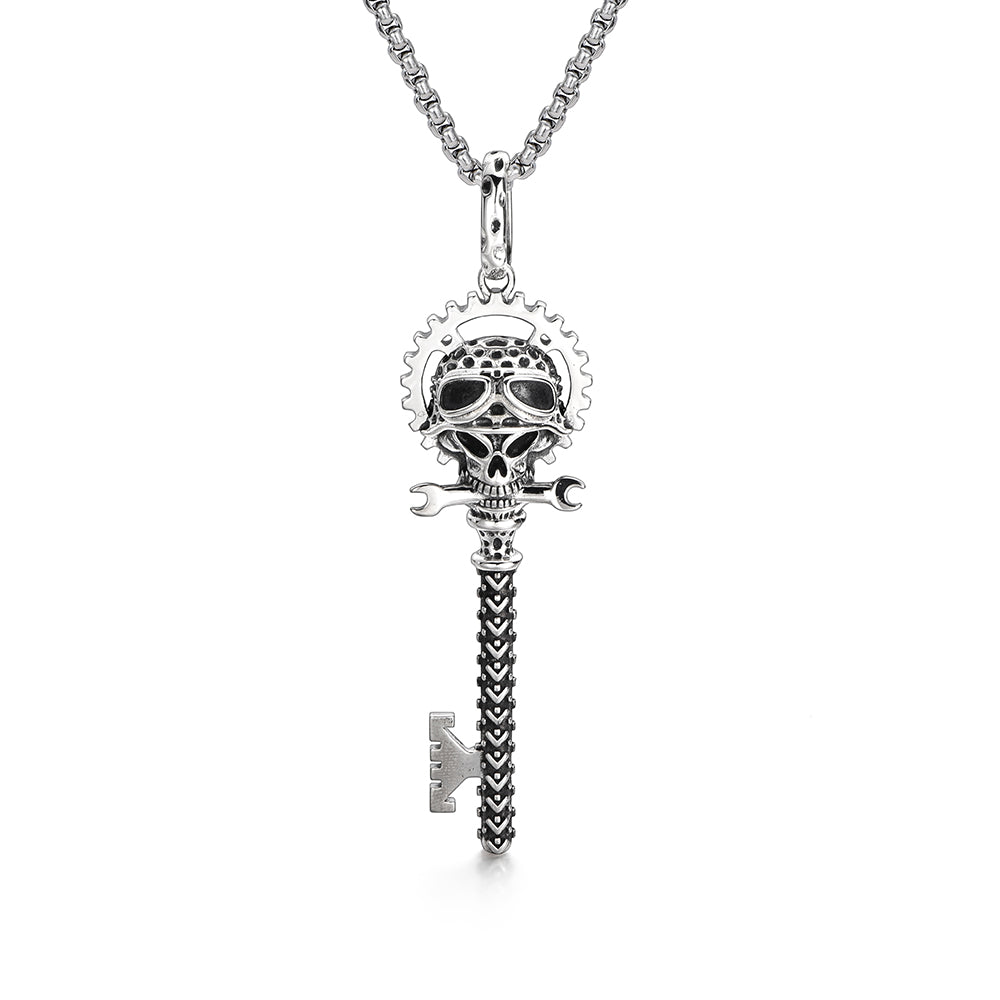 Vintage Skull Key Pendant
