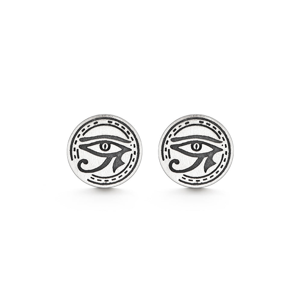 Eye Of Horus Motifs Stud Earrings