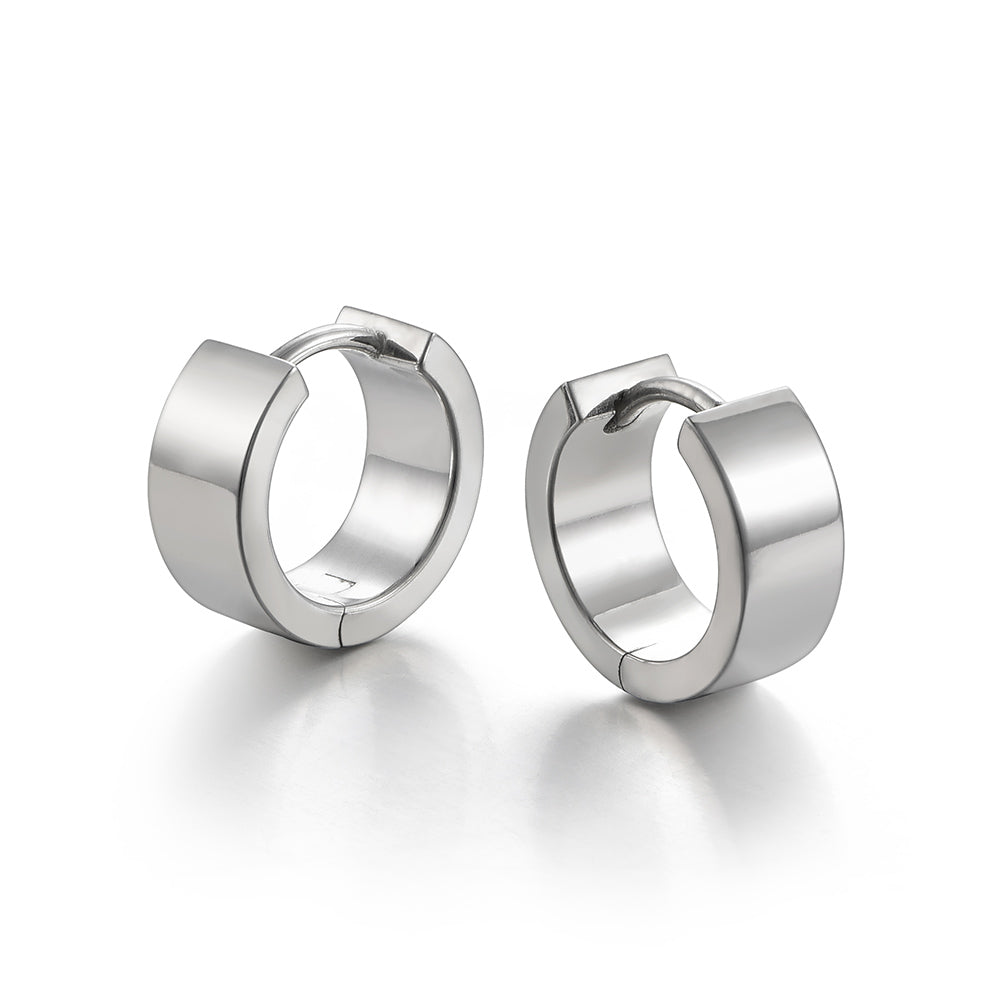 Sterling Silver Huggie Hoop Earrings
