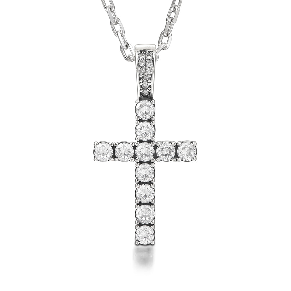 Iced Out Cross Pendant