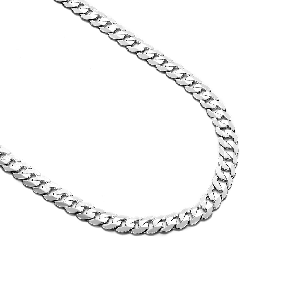 9mm Miami Sterling Silver Cuban Link Chain