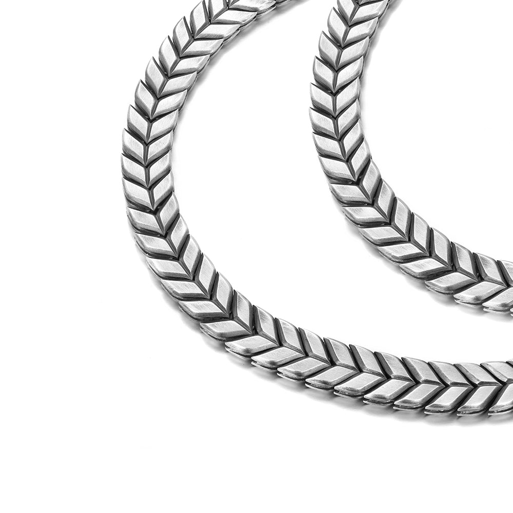 Sterling Silver Wheat Ear Bracelet