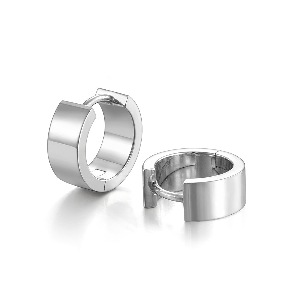 Sterling Silver Huggie Hoop Earrings