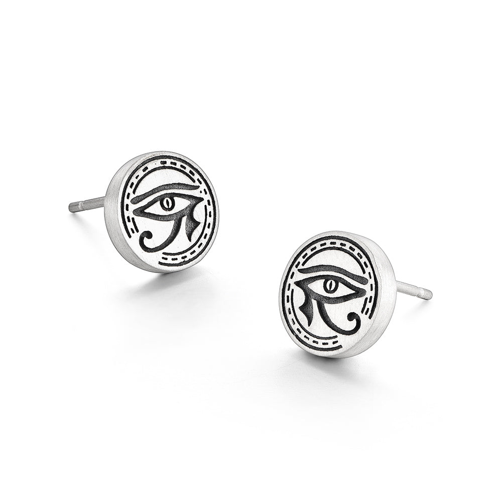 Eye Of Horus Motifs Stud Earrings