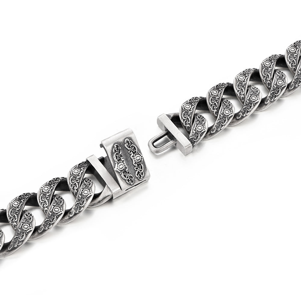 Vintage Beast Totem Cuban Link Bracelet-Lion/Tiger/Wolf