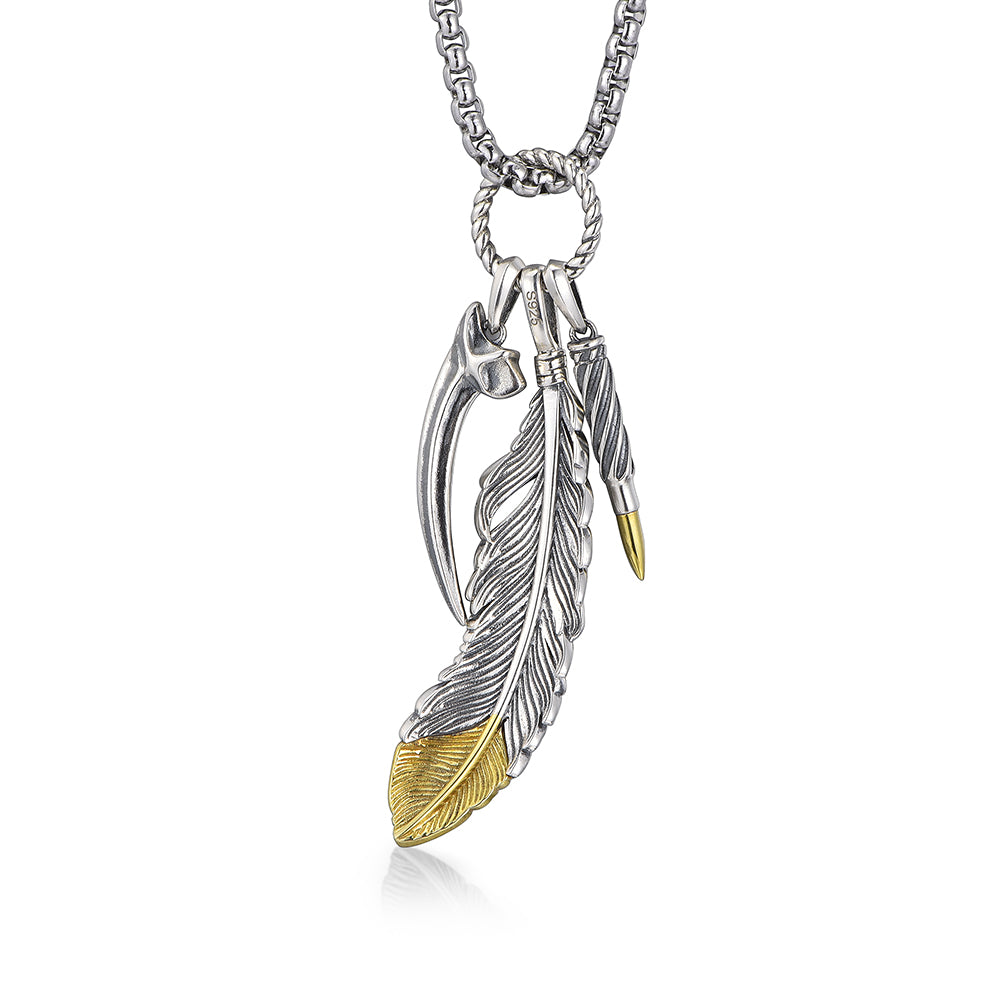 Vintage Wilds Feather Pendant